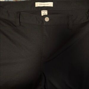 Croft & Barrow Classic Black Trousers